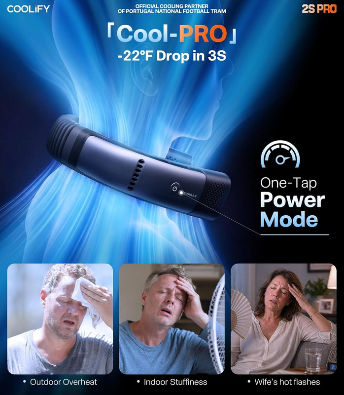 Coolify 2026 Neck Air Conditioner 2S PRO, Ice-Feel Semiconductor Cooling Neck Co gallery