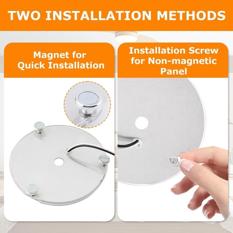 4 Inch Ceiling Fan LED Light Replacement 6000K, 18W LED Retrofit Kit, Dimmable C gallery