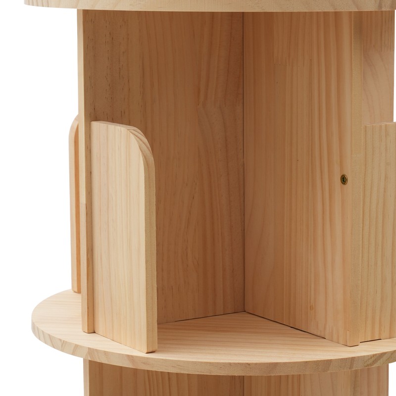 5 Tier 360?? Rotating Bookshelf Bookcase Storage Shelf Freestanding Display Rack gallery