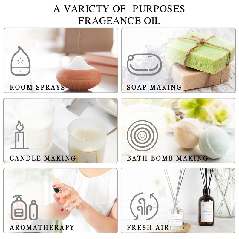 Essential Oil 100Ml for Humidifier Diffuser Vanilla Lavender Bergamot gallery