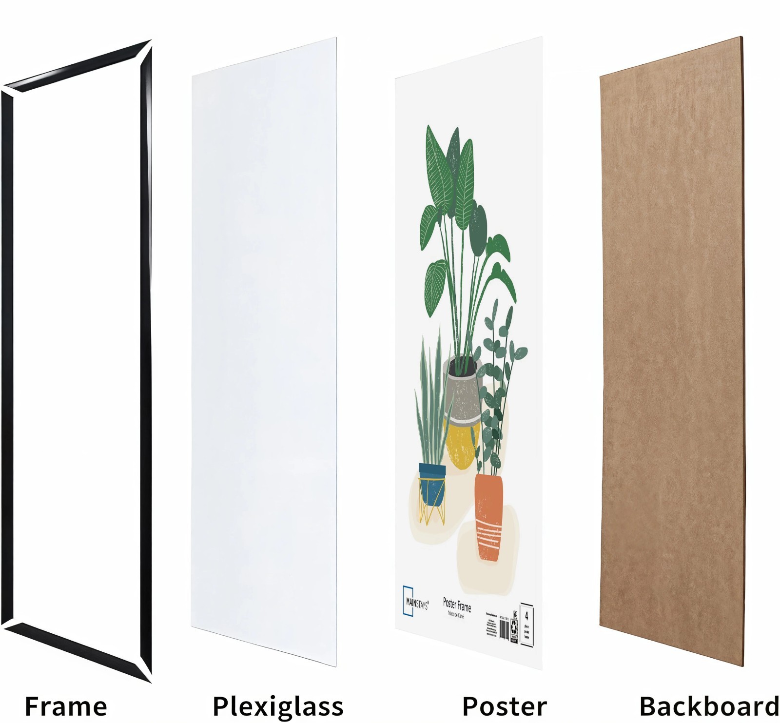 Mainstays, 18x24 Picture Frame ,Black Flat Profile Wall Photo Frame. gallery