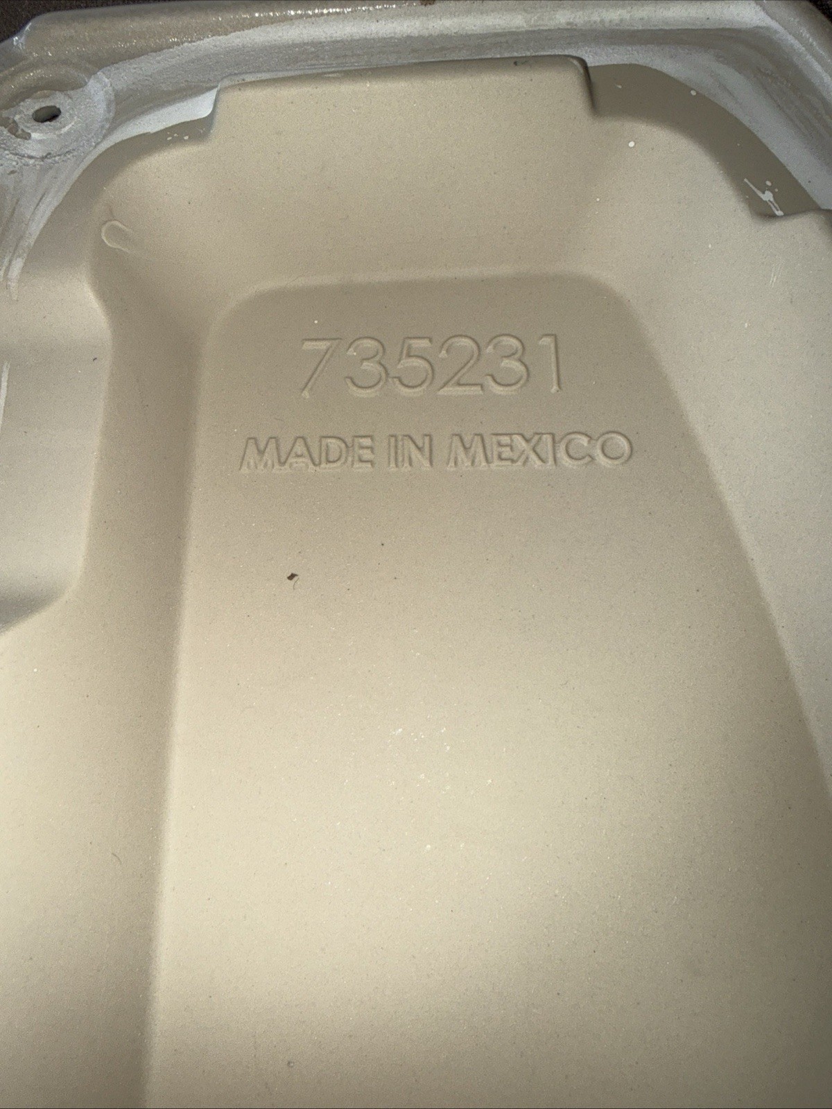 American Standard Replacement Toilet Tank Lid 735231 White/beige Made In Mex gallery