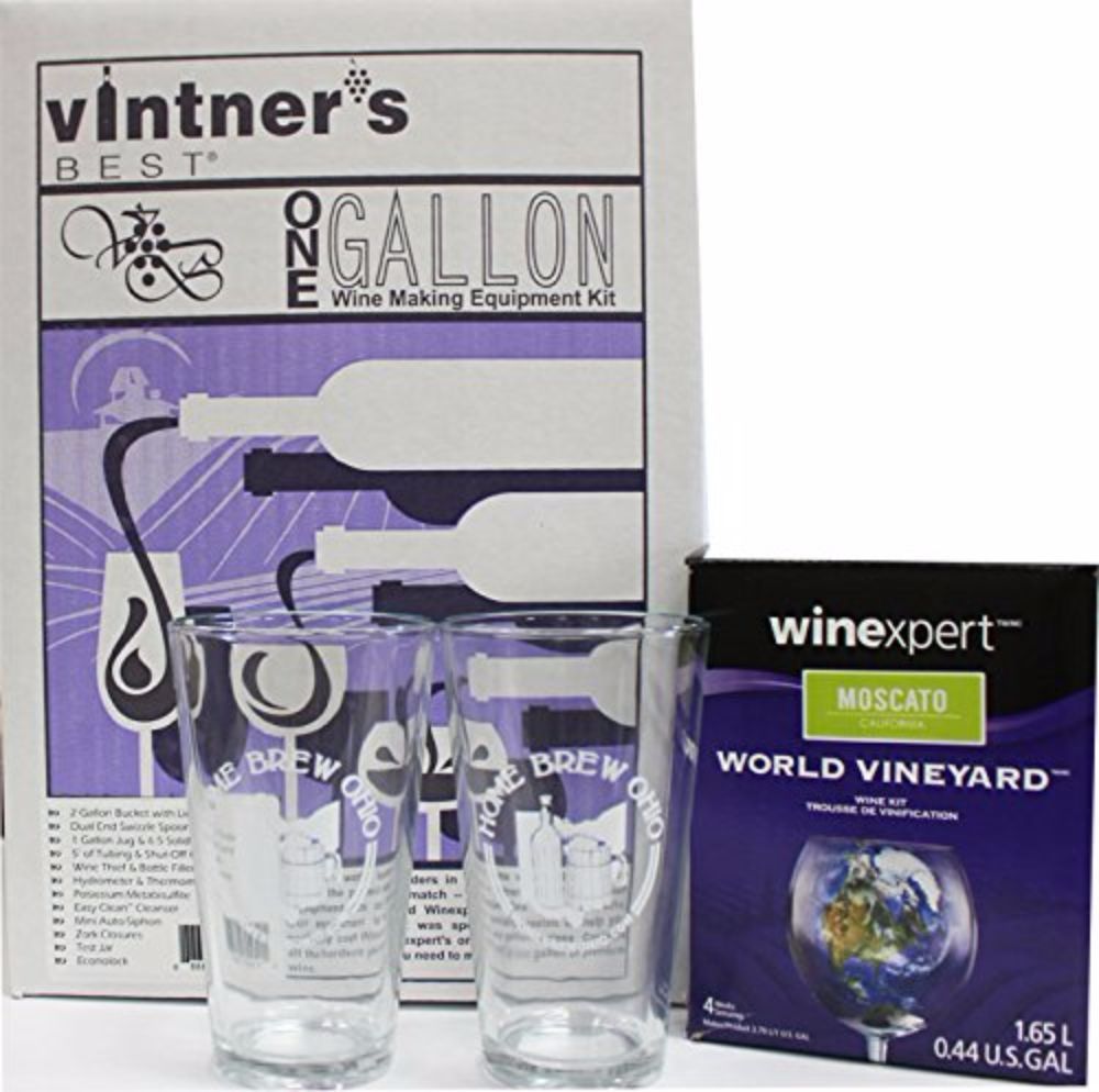 Complete One Gallon Wine Making Equipment and Ingredient Kit - Moscato gallery