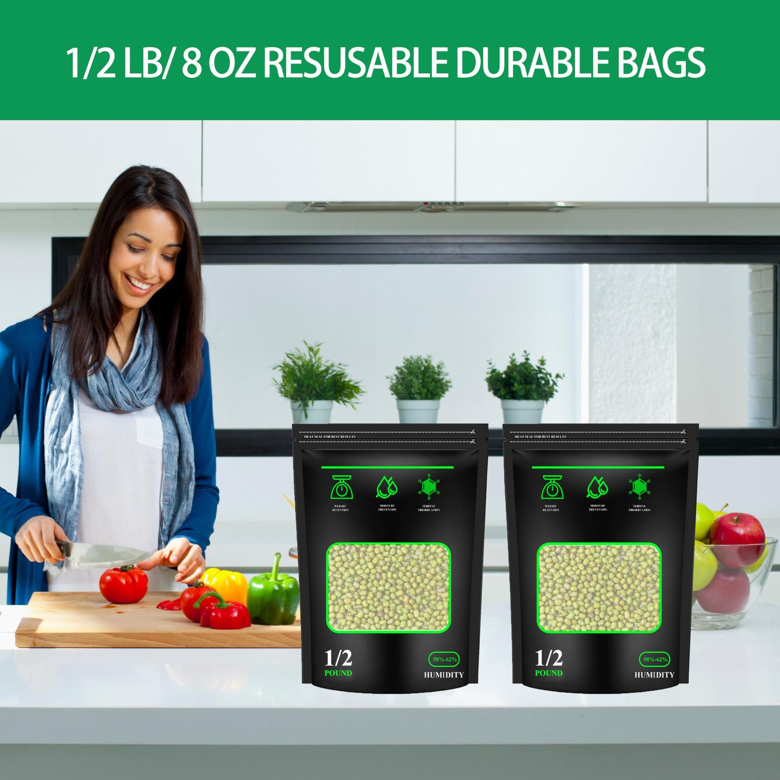 1/2 Pound Storage Terp Bags,10 Pack Lock & Seal Storage & Curing Bags Heat Se... gallery