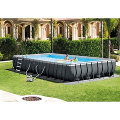 Intex 32′ x 16′ x 52″ Rectangular Above Ground Swimming Pool Set XTR Ultra Frame