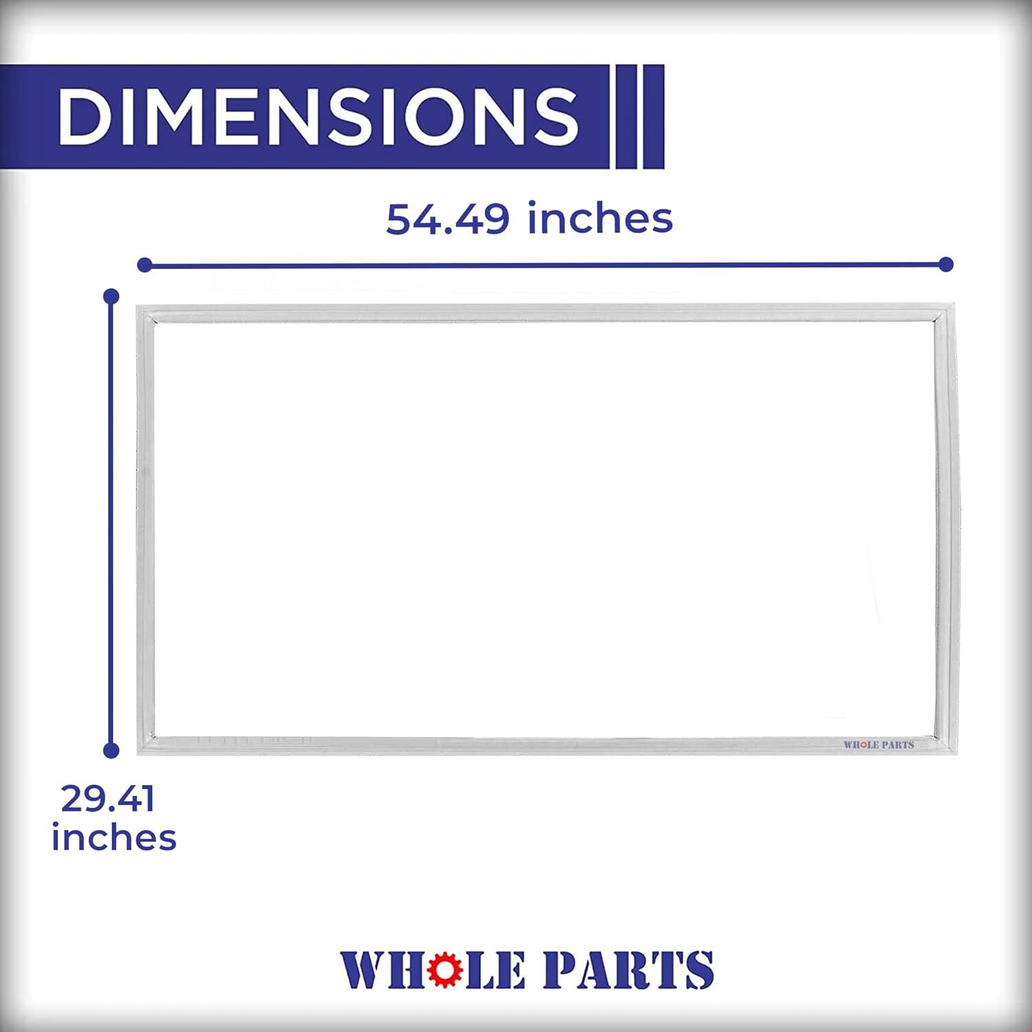 New WP4357099 Upright Freezer Door Gasket Seal (White) for Whirlpool gallery