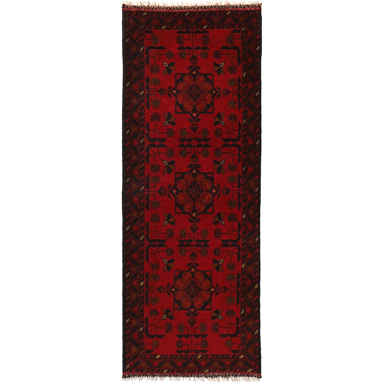 Traditional Handmade (1'8x4'9 ft), Tribal Khal Mohammadi Small Runner Rug B20987 gallery