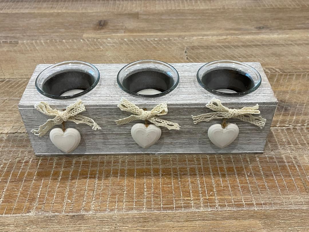 Candle Holder Tea Light Centerpiece Candlescape Tealight Home Decor 23.5cm gallery