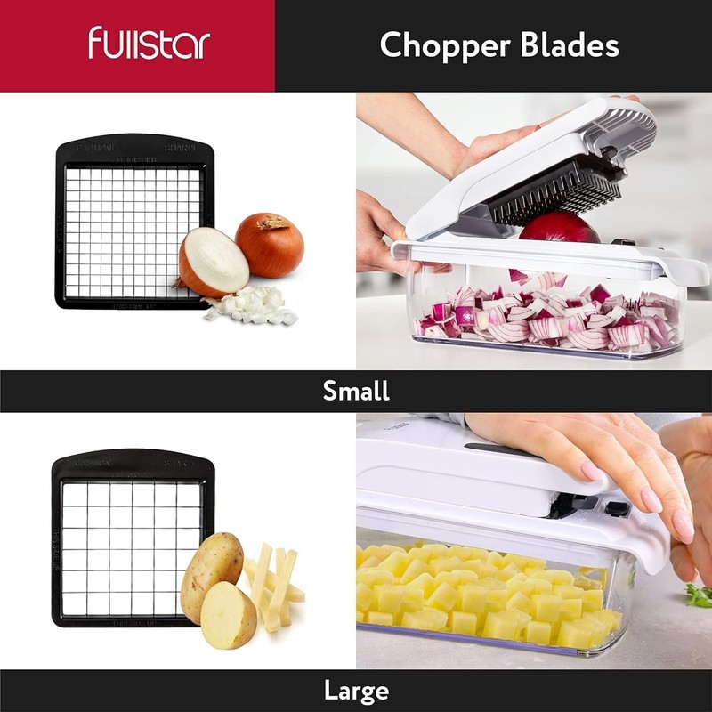 Fullstar Vegetable Chopper - Spiralizer Vegetable Slicer - Onion Chopper with... gallery