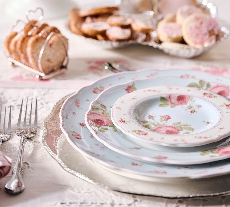 Pottery Barn-LoveShackFancy Garden Floral Dinnerware Set gallery