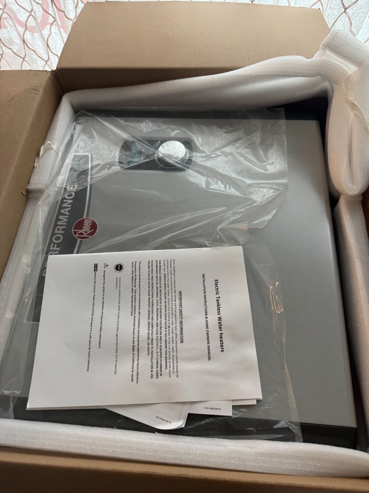 Rheem Performance 36 kW 7.03 GPM 240-Volt Electric Tankless Water Heater gallery
