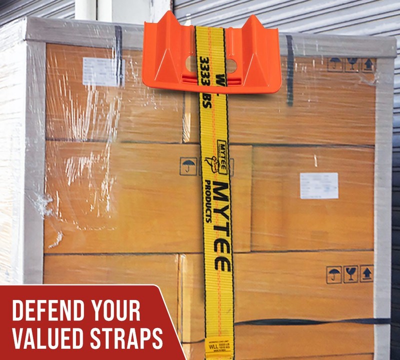 20 Pcs 4"x10" Orange Flatbed Corner Protector V Shaped with Carrying Case gallery