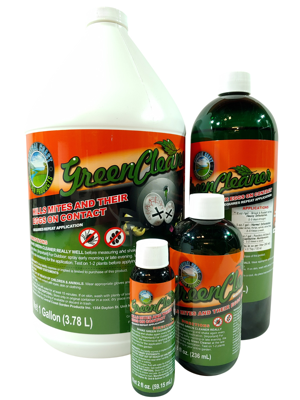 Central Coast Green Cleaner 2oz, 4oz, 8oz, 32oz Quart or 128oz Gallon gallery