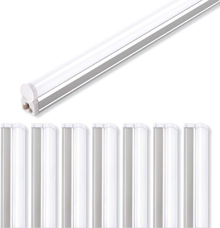Linkable T5 LED Ceiling Light, 8 Pack, 4FT, 2200lm Bright White for Indoor Use gallery