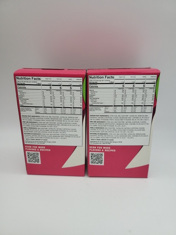 2 Boxes Wyler’s Light Variety Pack 20 Kiwi Lime-Vanilla-Watermelon-Dragon Fruit gallery