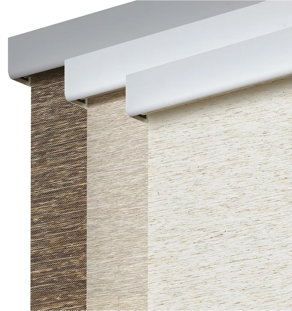 Freestop Cordless Roller Shades For Windows, Cream, 24"w X 72"h Natural Woven gallery