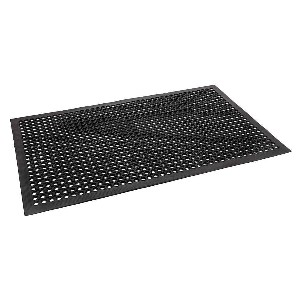 36" x 60" Rubber Mat with Perforated Drain Holes for Garage Floor Protection New gallery