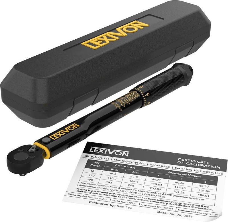 Inch Pound Torque Wrench 1/4-Inch Drive | 20~200 in-lb/2.26~22.6 Nm LX-181 gallery