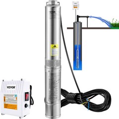 Deep Well Submersible Pump Stainless Steel Water Pump 3HP 230V 37GPM 640ft