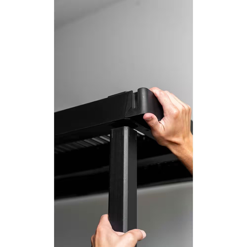 5-Tier Plastic Modular Garage Storage Shelving Unit in Black (48 In. W X 75 In. gallery