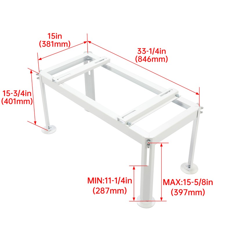 Powder Coated Ground Stand Mount for Mini Split Air Conditioner Heat Pump gallery