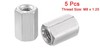 5 Pcs M8 x 1.25-Pitch Hex Coupling Nut 20mm Length 304 Stainless Steel Fastener gallery