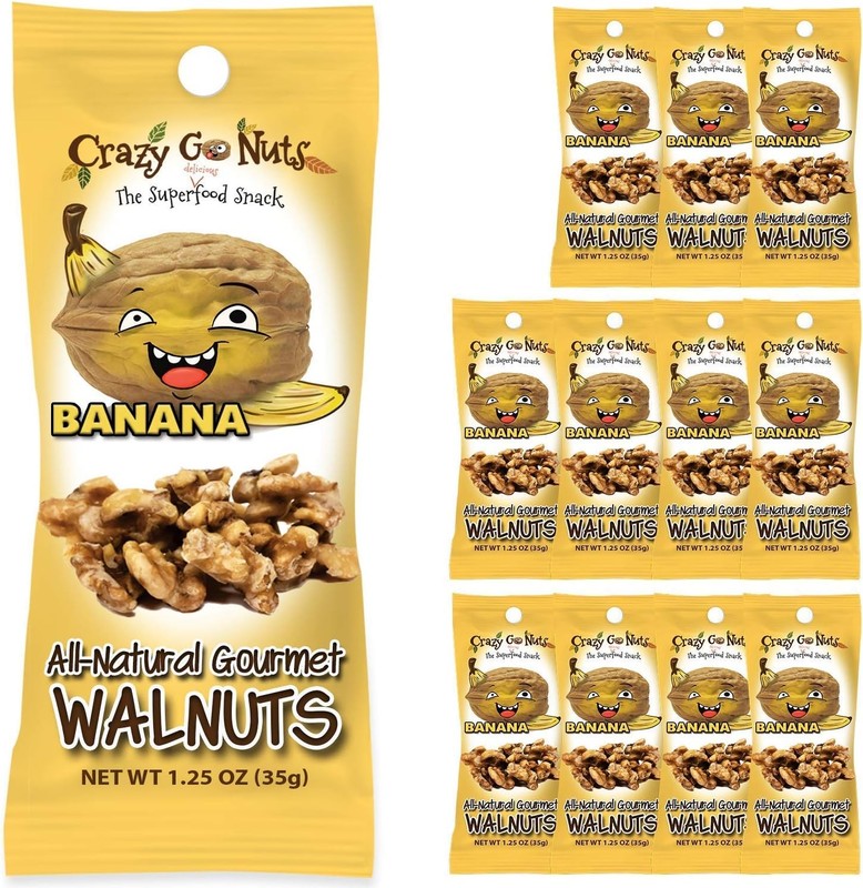 Crazy Go Nuts Walnuts - Coconut, - Healthy Snas, Vegan, Gluten Free, gallery