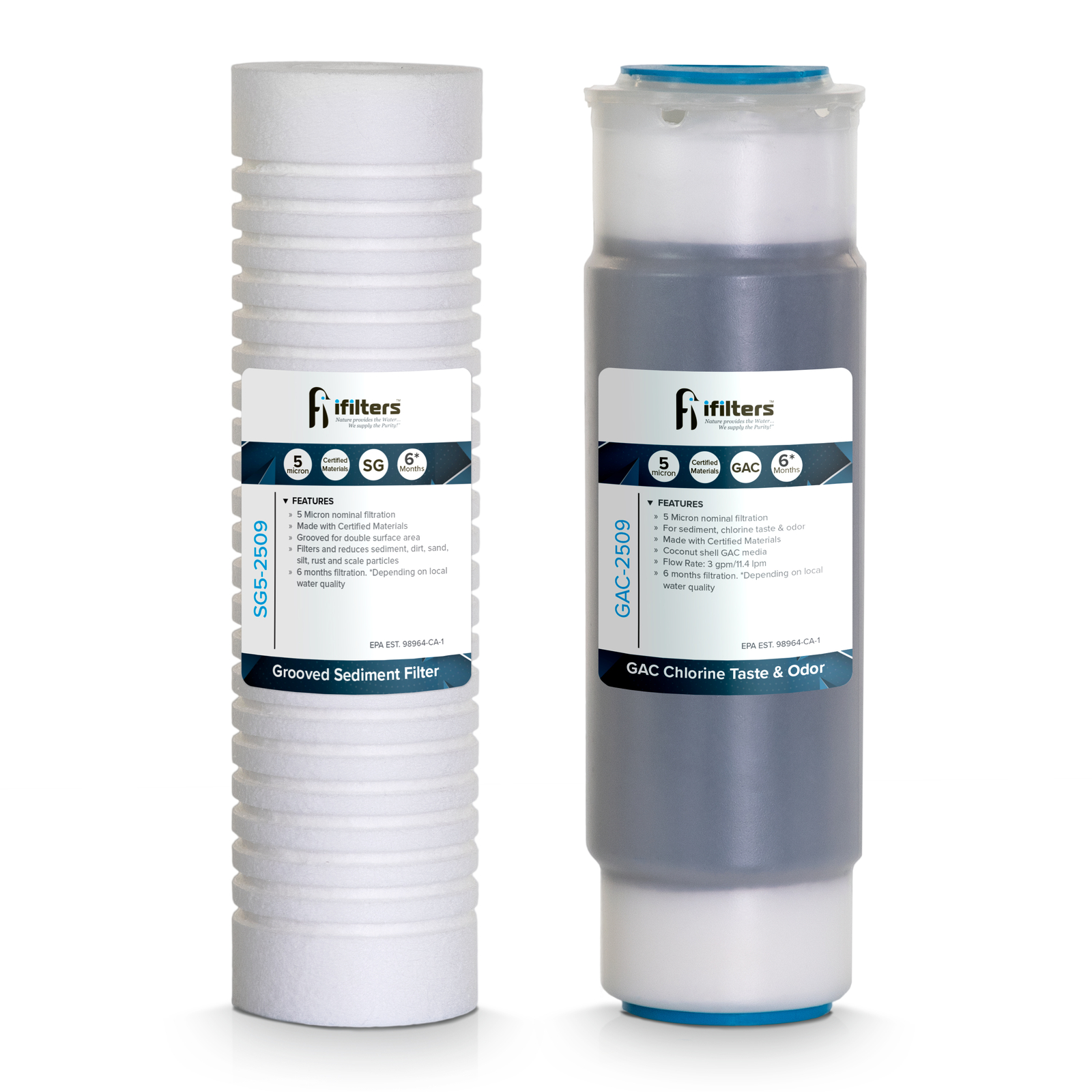 iFilters LWH-D Version 2 OEM Replacement Filter Set Sediment, Rust & CTO Filters gallery
