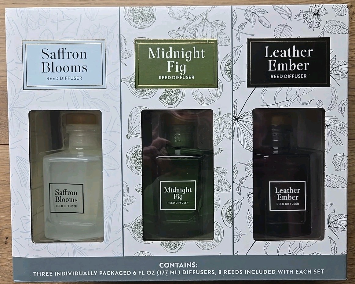 🌟NEW🌟 Bellevue Reed Diffuser 6 Oz, Set of 3 (8 Reeds Each). Variety Scents gallery