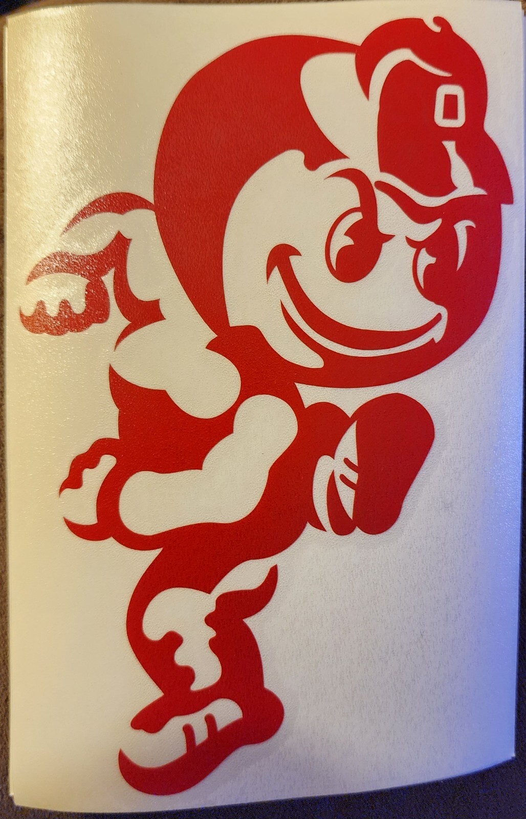 Ohio State Brutus Mascot Vinyl Decal Red, White or Black 6 Inches Tall gallery