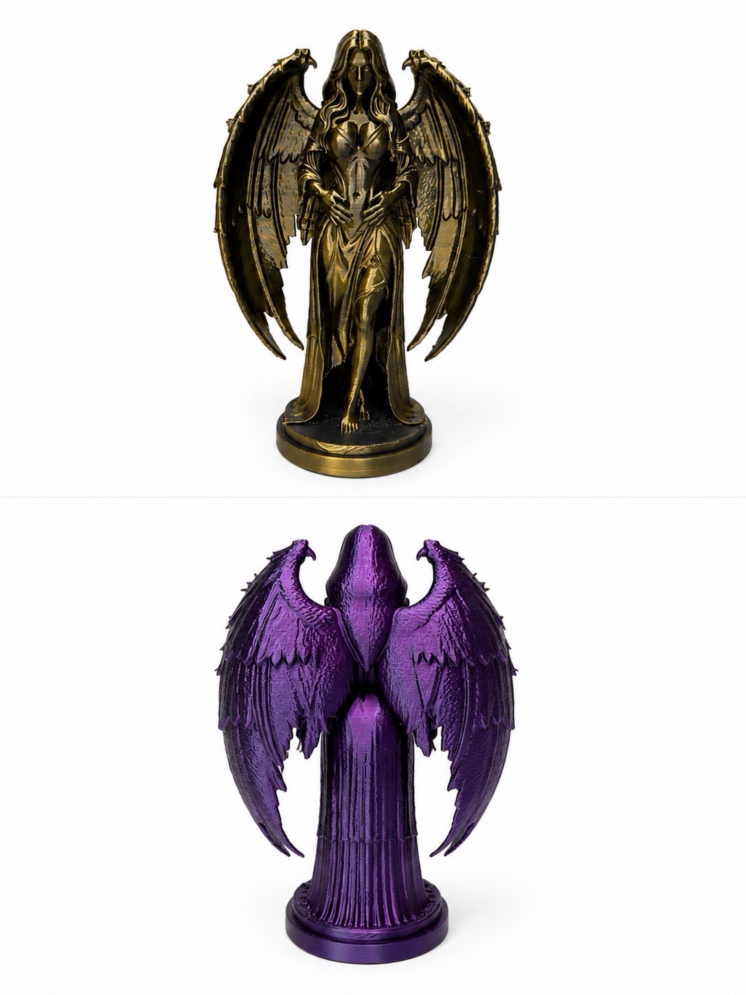 3D Printed Angel Statue – Fantasy Gothic Decor Figure gallery