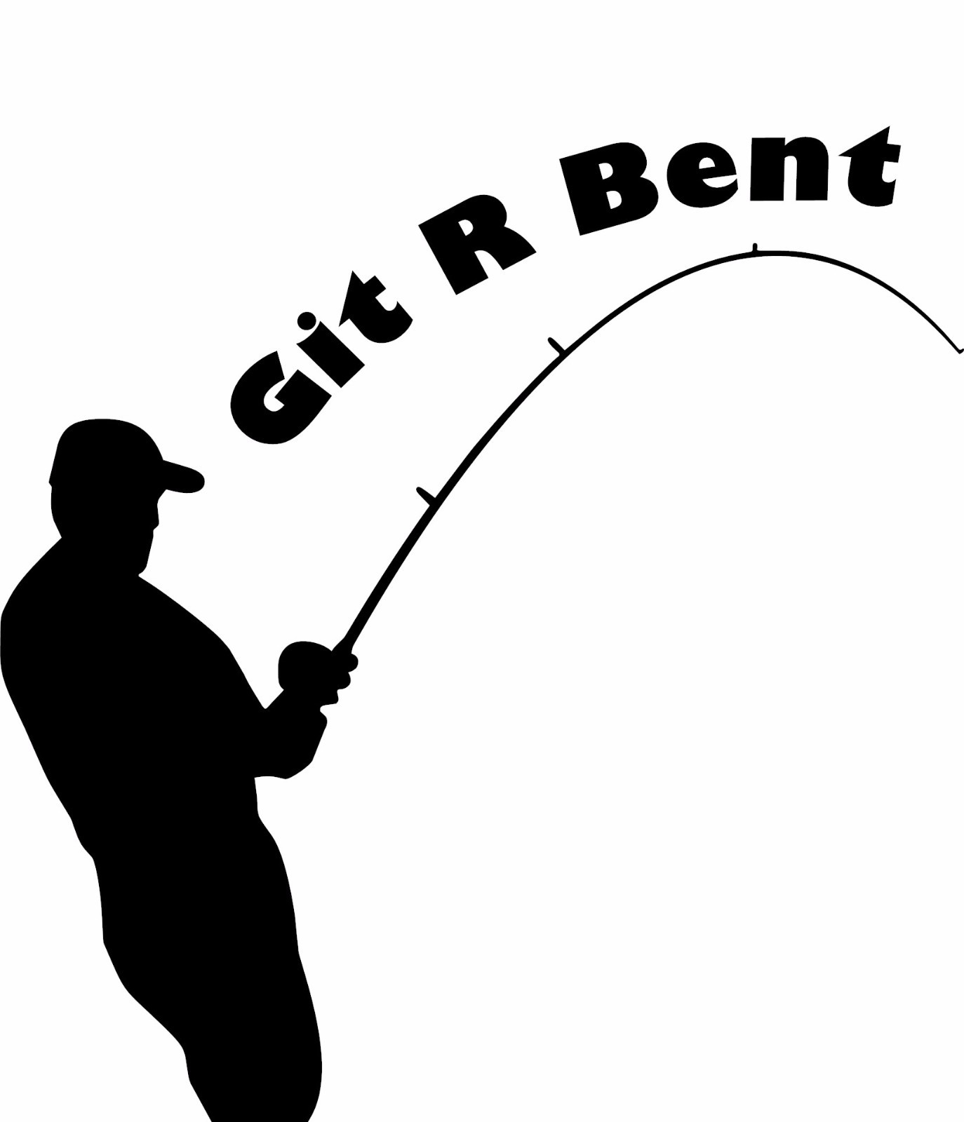 Git R Bent Catfish Fishing Window Truck Boat Trailer Sticker Wall Man Cave Decal gallery