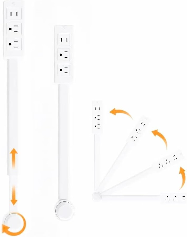 Outlet Extender,Electrical Outlet Extender Stick,Power Socket Expander,180°Rotat
