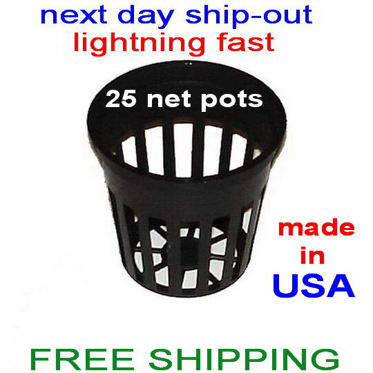 2" NET POT CUPS 25 COUNT HYDROPONIC GROW BOX SYSTEM & CLONING (FAST SHIP-OUT) gallery