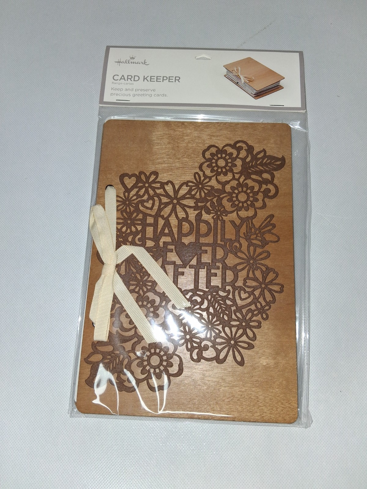 Hallmark Wedding Card Keeper Wooden Memory Book gallery