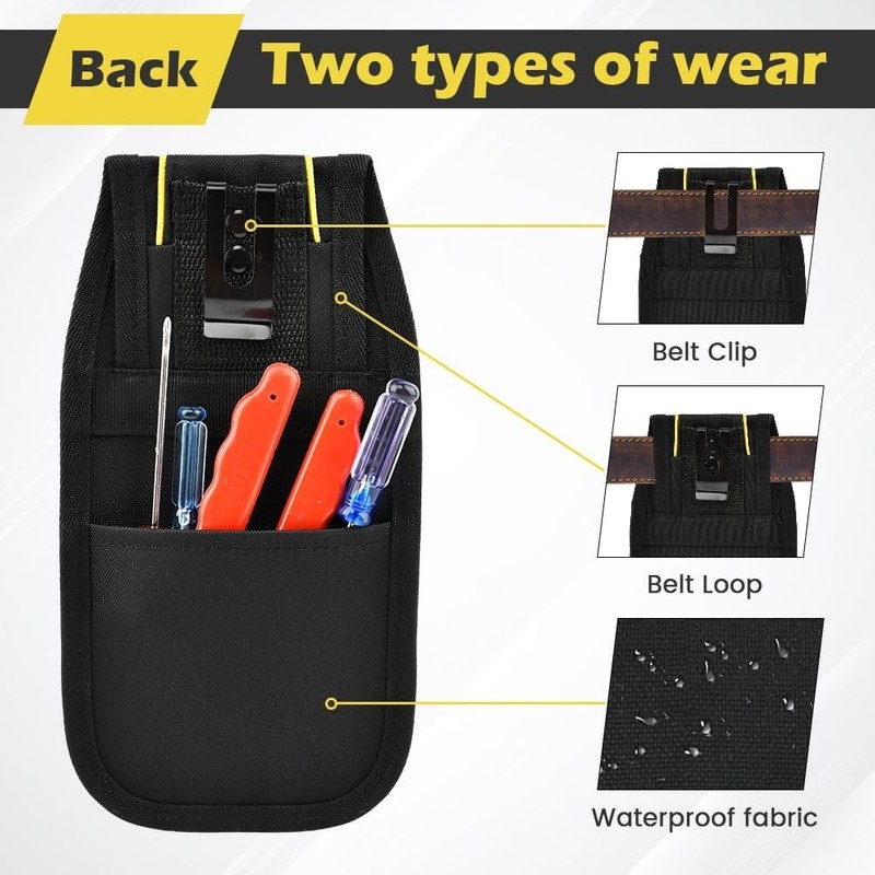 Small Electrician Tool Pouch Utility Belt Bag 600D Oxford Cloth HVAC Handyman gallery