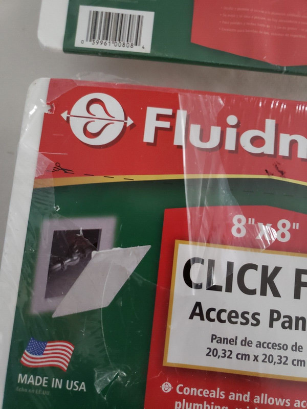 (2) Fluidmaster Access Panel 8x8”, (AP-0808) NEW, Sealed gallery