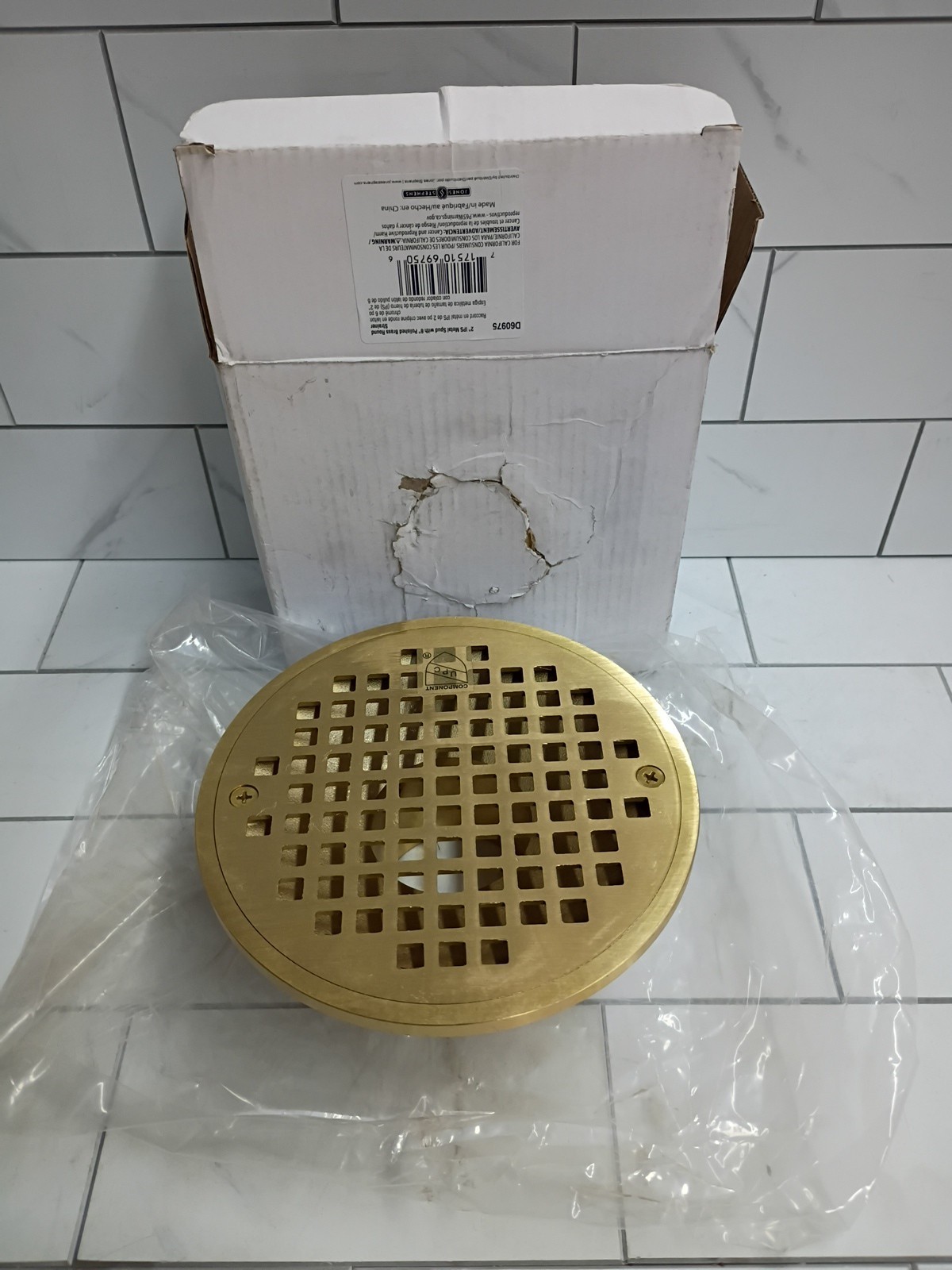 Jones Stephens D60975 2X6 PB SPUD & STRS DPT22 M/C - Brass New Open Box gallery
