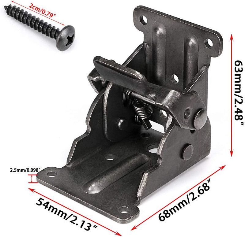 Table Leg Folding Brackets, Foldable Hinge Hardware, Self- Lock Extension Colla gallery