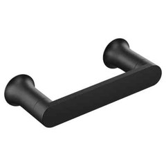 Moen Genta Matte Black Wall Mount Pivot Toilet Paper Holder