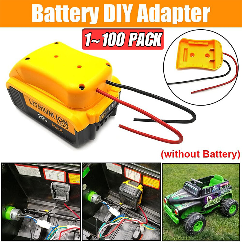 Power Connector DIY Battery Adapter Holder Dock For DeWalt 18V/20V Max Battery gallery