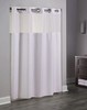 Hookless Shower Curtain Double H White 71×77″ HBH53DTB01CRX gallery