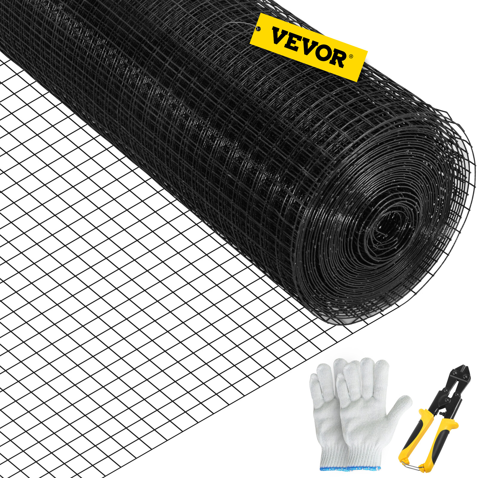 VEVOR Welded Wire Fence Vinyl Coated Chicken Rabbit Mesh 1"x1" 16 Gauge 24"x50' gallery