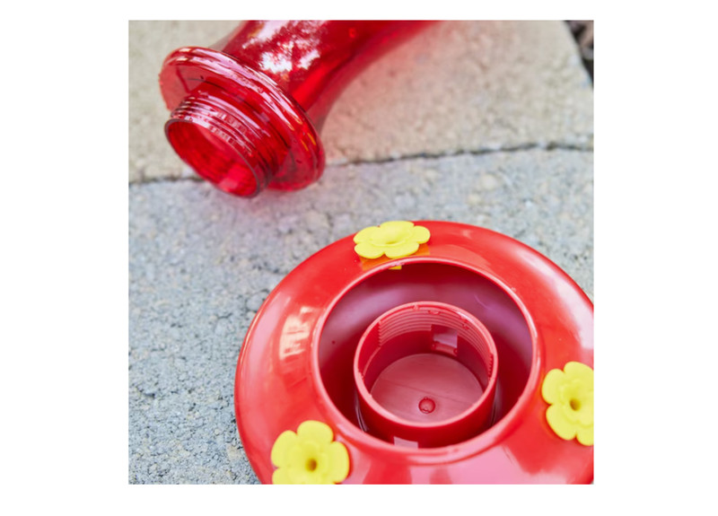Style Selections Red Hummingbird Feeder Plastic Nectar 24oz Bird Feeders Hanging gallery