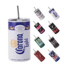 Corona Extra Beer Stainless Steel Tumbler 20oz Hot or Cold Beverage