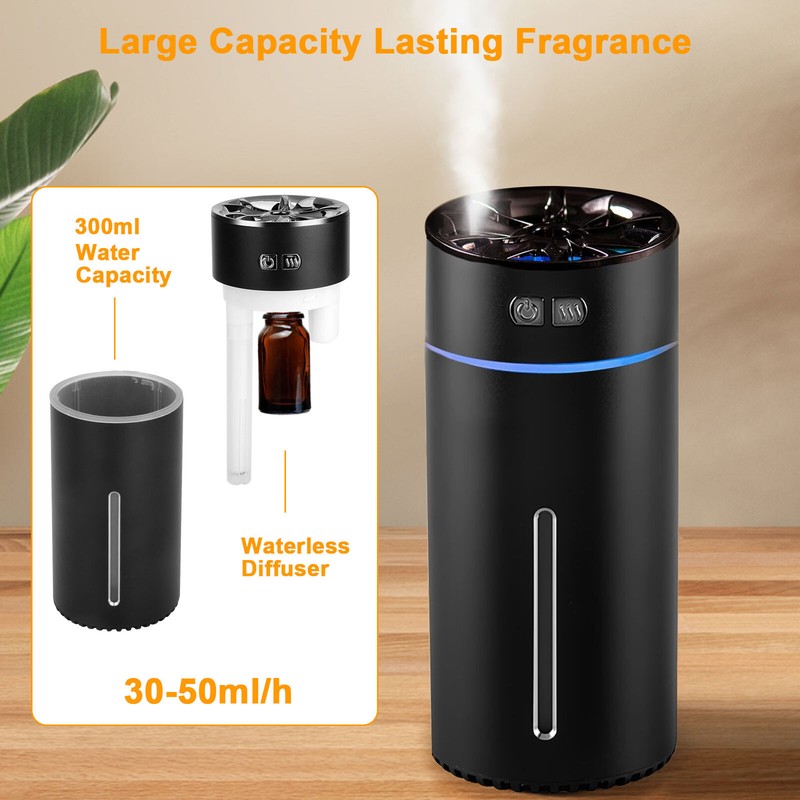 Essential Aroma Oil Diffuser for Large Room Car Ultrasonic Aromatherapy 300 ml gallery