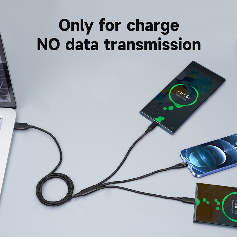 3in1 Multi USB Charger Charging Cable Micro USB Type-C for iPhone Samsung gallery