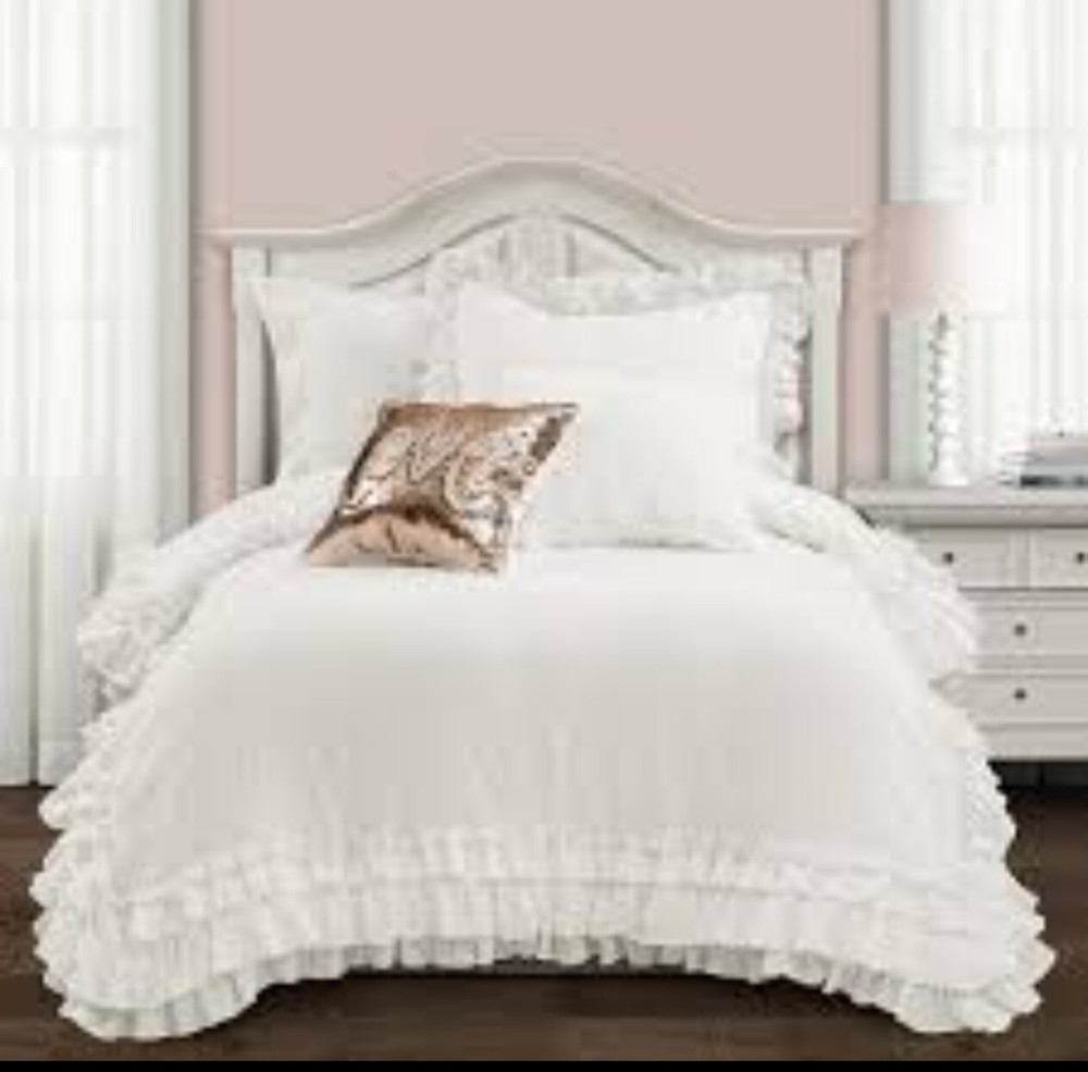 Art & Luxury 3Layer Ruffle Style Tailor Made 360Tc Cotton Made Duvet Cover@3Pcs