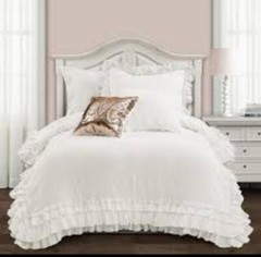 Art & Luxury 3Layer Ruffle Style Tailor Made 360Tc Cotton Made Duvet Cover@3Pcs
