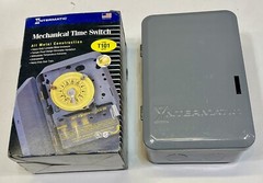 Intermatic T101R SPST 24 Hour Mechanical Time Switch Gray, 120V Electric Timer